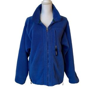 VINTAGE Patagonia Synchilla Blue Jacket Outdoors Hiking Full Zip Sz M